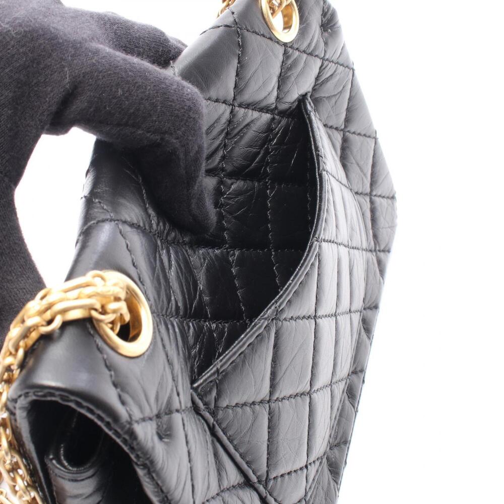 Chanel 2.55 Shoulder Bag/Handbag, Calfskin Leather, Women's, Black - Picture 6 of 8